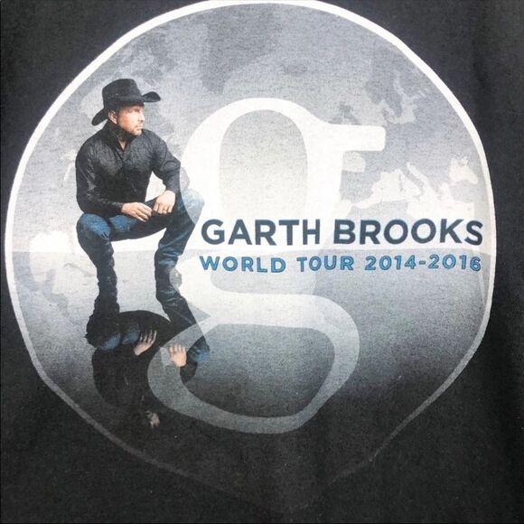 GARTH BROOKS Country Music 2014-2016 World Tour Concert Tee Unisex Size XL - Picture 4 of 7